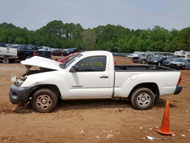 5TENX22N46Z160249 - 2006 TOYOTA TACOMA WHITE photo 9