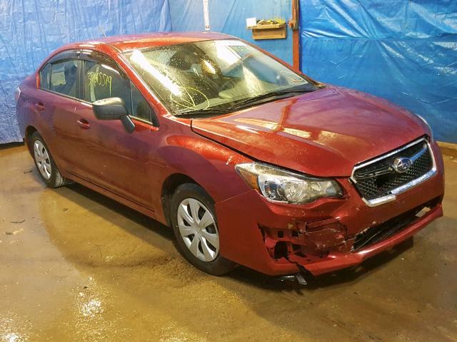 JF1GJAA63FH024698 - 2015 SUBARU IMPREZA RED photo 1