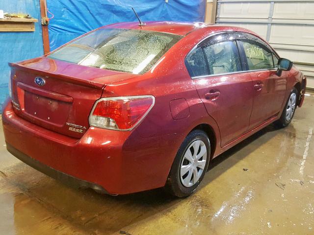 JF1GJAA63FH024698 - 2015 SUBARU IMPREZA RED photo 4