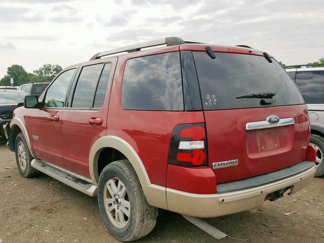 1FMEU74E06UA31609 - 2006 FORD EXPLORER E MAROON photo 3