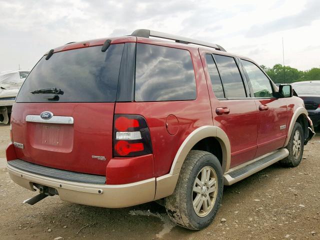 1FMEU74E06UA31609 - 2006 FORD EXPLORER E MAROON photo 4