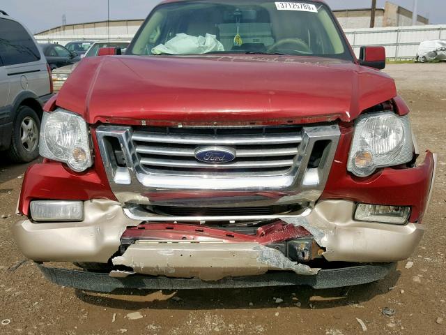 1FMEU74E06UA31609 - 2006 FORD EXPLORER E MAROON photo 7