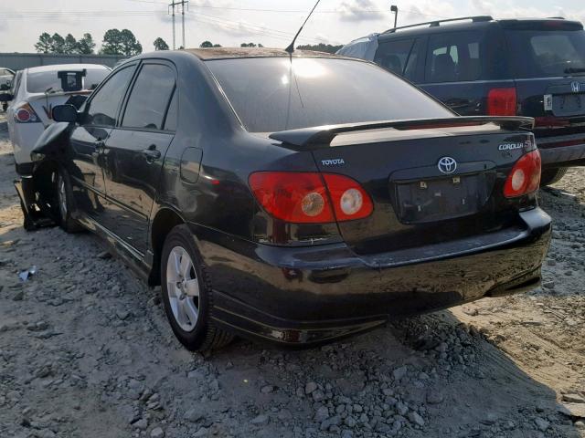 1NXBR32E76Z600858 - 2006 TOYOTA COROLLA CE BLACK photo 3