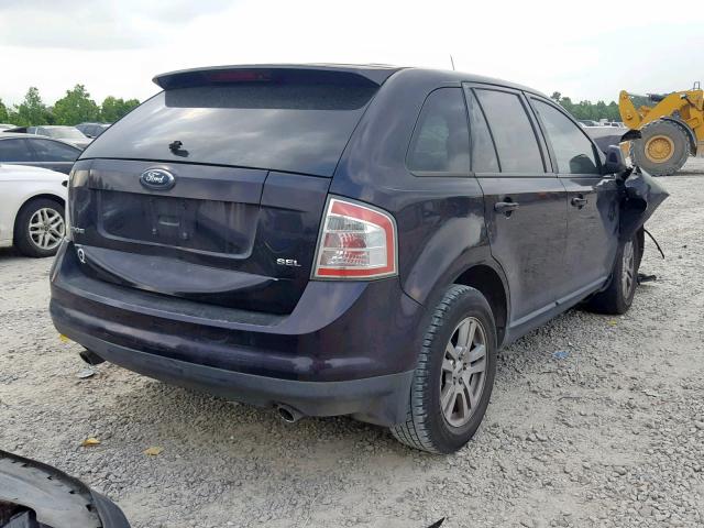 2FMDK38C47BA54000 - 2007 FORD EDGE SEL PURPLE photo 4