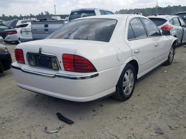 1LNHM86SX2Y707962 - 2002 LINCOLN LS WHITE photo 4