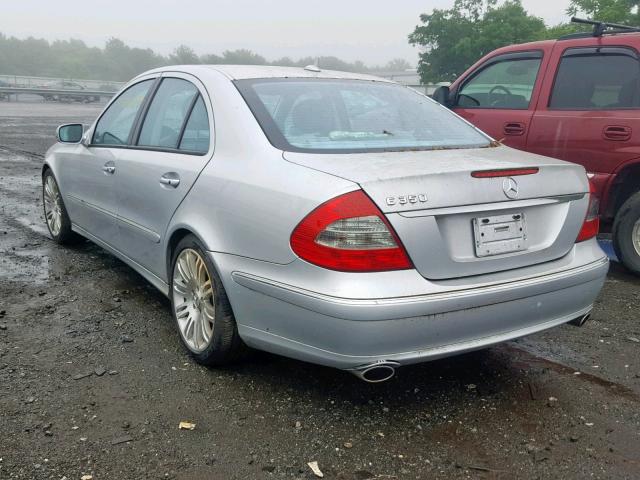 WDBUF56X87B044097 - 2007 MERCEDES-BENZ E 350 SILVER photo 3