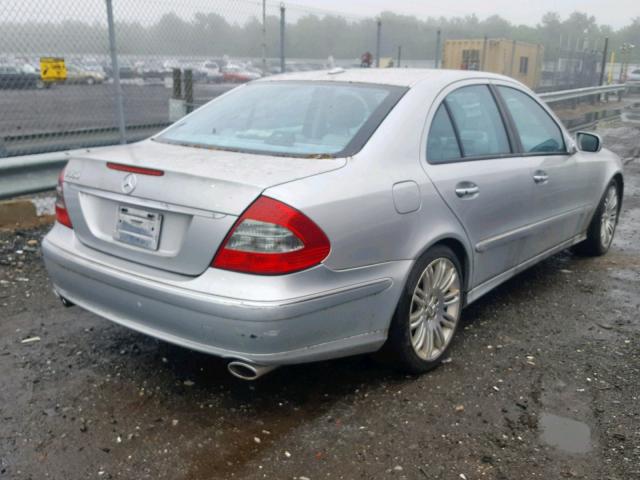 WDBUF56X87B044097 - 2007 MERCEDES-BENZ E 350 SILVER photo 4