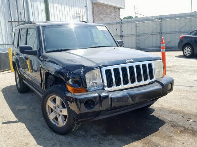 1J8HH48K98C115448 - 2008 JEEP COMMANDER BLACK photo 1