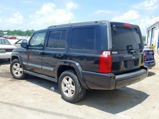 1J8HH48K98C115448 - 2008 JEEP COMMANDER BLACK photo 3