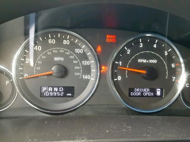 1J8HH48K98C115448 - 2008 JEEP COMMANDER BLACK photo 8