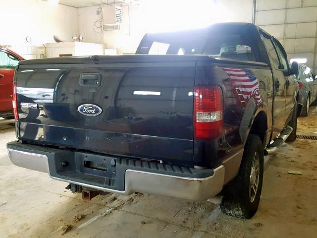 1FTPW14504KB13384 - 2004 FORD F150 SUPER BLACK photo 4