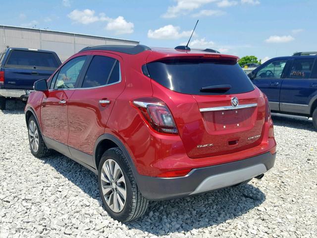 KL4CJASB9JB685078 - 2018 BUICK ENCORE PRE RED photo 3