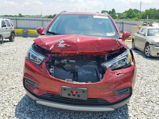 KL4CJASB9JB685078 - 2018 BUICK ENCORE PRE RED photo 9