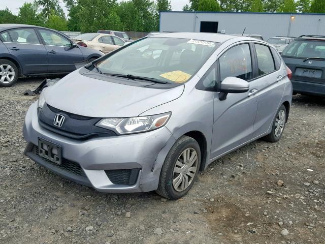 JHMGK5H53HS015287 - 2017 HONDA FIT LX SILVER photo 2