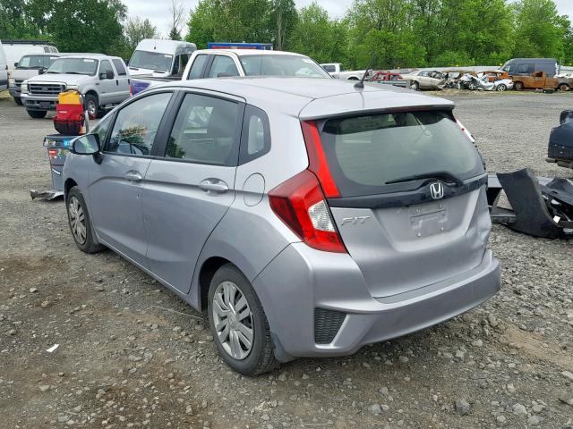 JHMGK5H53HS015287 - 2017 HONDA FIT LX SILVER photo 3