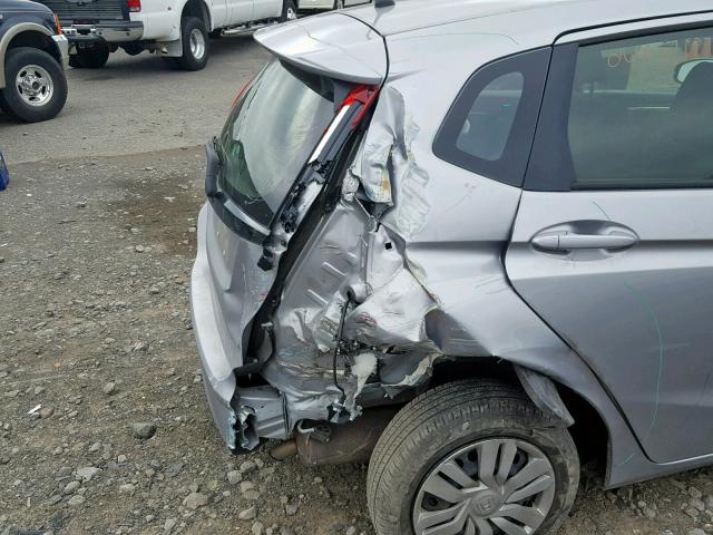 JHMGK5H53HS015287 - 2017 HONDA FIT LX SILVER photo 9