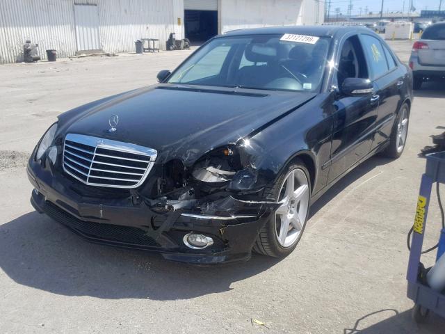 WDBUF56X59B410133 - 2009 MERCEDES-BENZ E 350 BLACK photo 2