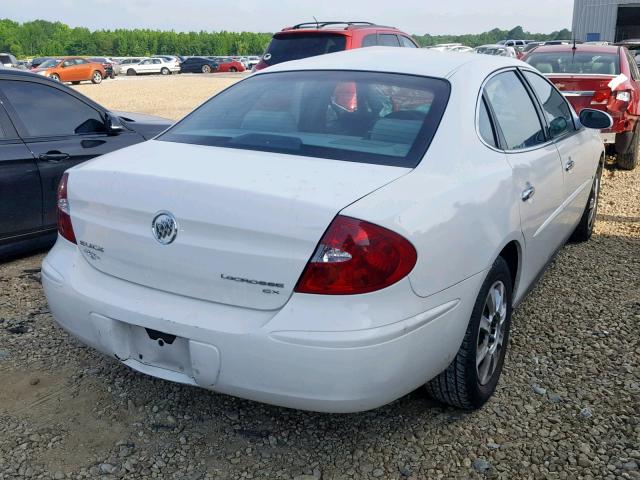 2G4WC552161232530 - 2006 BUICK LACROSSE C WHITE photo 4