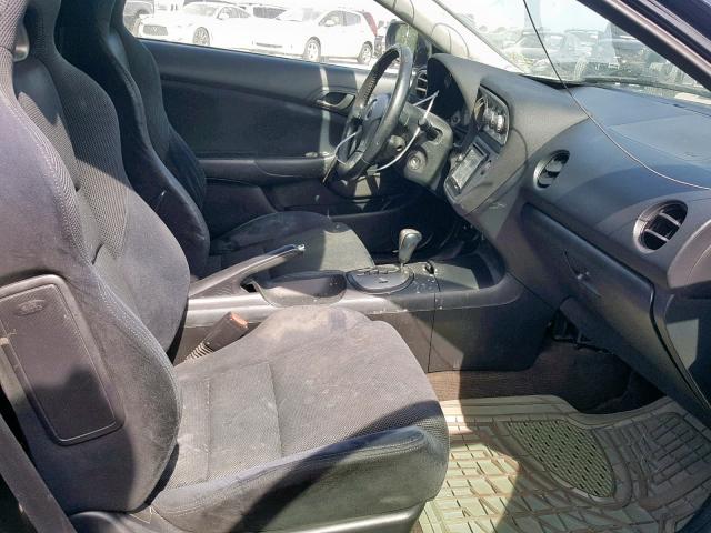 JH4DC54865S011276 - 2005 ACURA RSX BLACK photo 5