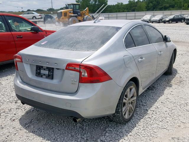 YV1902FH0C2056782 - 2012 VOLVO S60 T6 SILVER photo 4