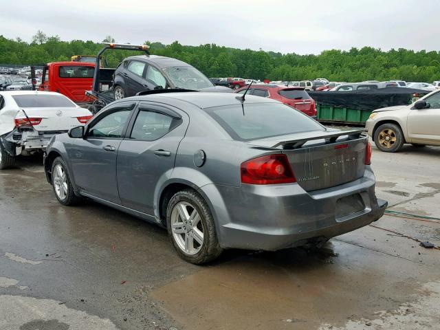 1B3BD1FB1BN617250 - 2011 DODGE AVENGER MA GRAY photo 3