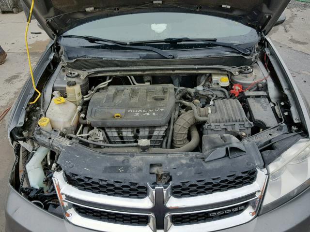 1B3BD1FB1BN617250 - 2011 DODGE AVENGER MA GRAY photo 7