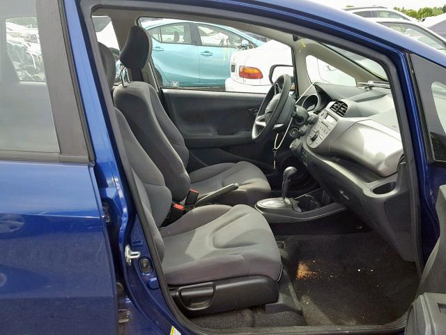 JHMGE8H34DC075168 - 2013 HONDA FIT BLUE photo 5