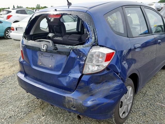 JHMGE8H34DC075168 - 2013 HONDA FIT BLUE photo 9