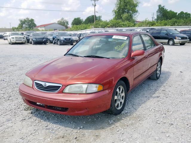 1YVGF22C8X5829843 - 1999 MAZDA 626 ES RED photo 2