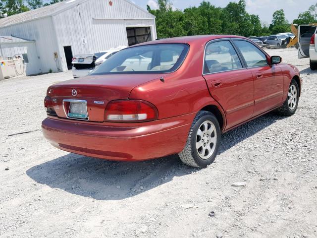 1YVGF22C8X5829843 - 1999 MAZDA 626 ES RED photo 4