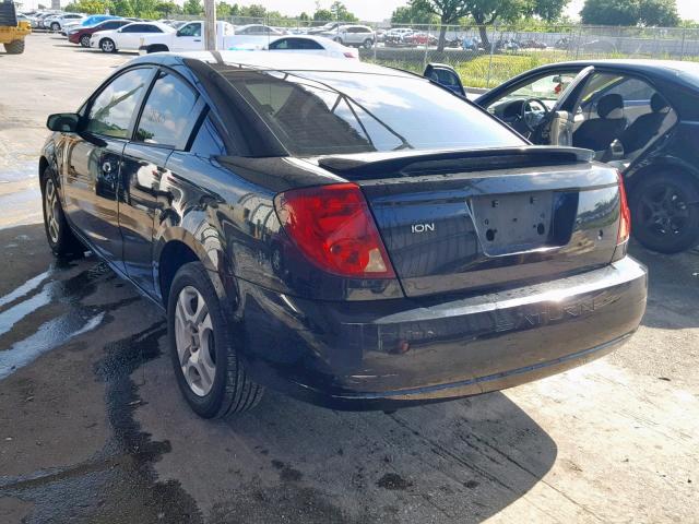 1G8AW12F93Z200587 - 2003 SATURN ION LEVEL BLACK photo 3