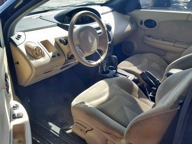 1G8AW12F93Z200587 - 2003 SATURN ION LEVEL BLACK photo 9