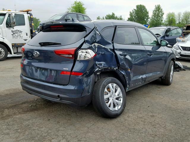 KM8J3CA44KU882313 - 2019 HYUNDAI TUCSON LIM BLUE photo 4