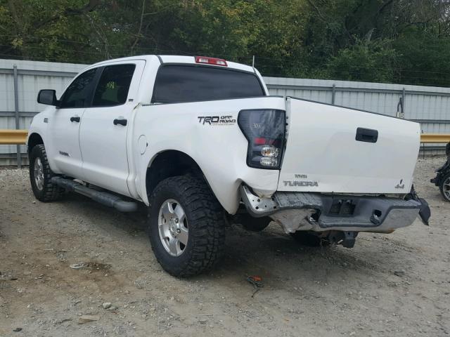 5TBDV54127S485664 - 2007 TOYOTA TUNDRA CRE WHITE photo 3