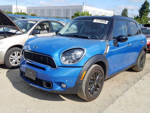 WMWZC3C5XCWL86190 - 2012 MINI COOPER S C BLUE photo 2