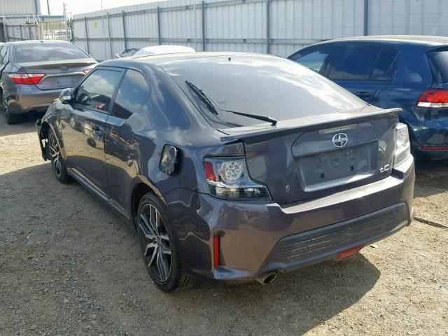 JTKJF5C73GJ023665 - 2016 TOYOTA SCION TC GRAY photo 3