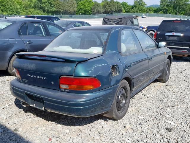 JF1GC6553SH517994 - 1995 SUBARU IMPREZA LX GREEN photo 4