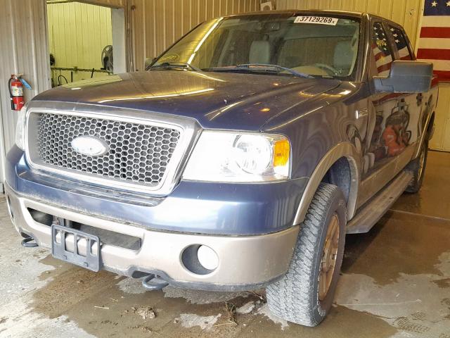 1FTPW14526FA06395 - 2006 FORD F150 SUPER BLUE photo 2