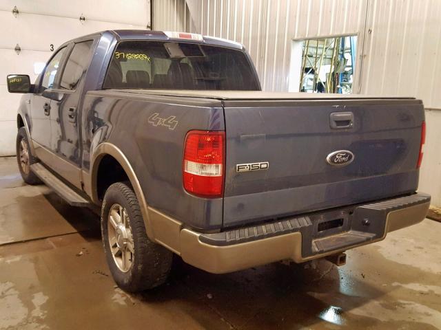 1FTPW14526FA06395 - 2006 FORD F150 SUPER BLUE photo 3