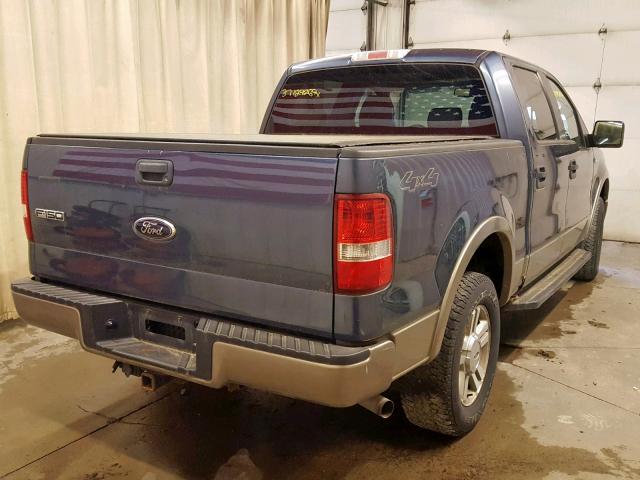 1FTPW14526FA06395 - 2006 FORD F150 SUPER BLUE photo 4