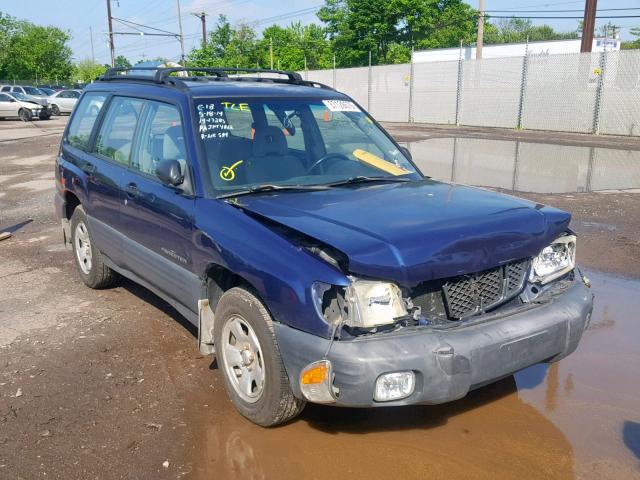 JF1SF63572H737661 - 2002 SUBARU FORESTER L BLUE photo 1