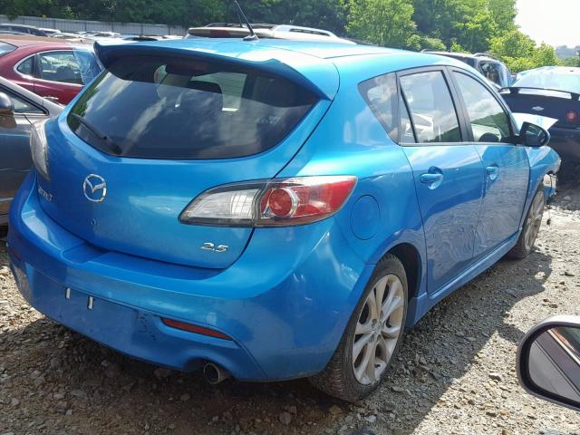 JM1BL1M67B1406990 - 2011 MAZDA 3 S BLUE photo 4