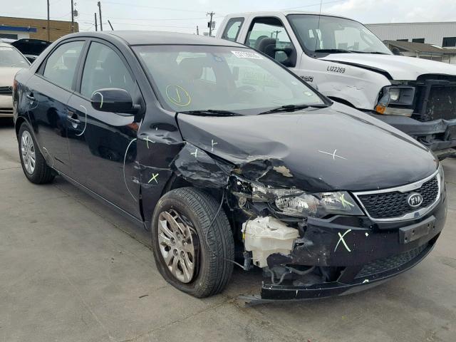 KNAFU4A25B5376220 - 2011 KIA FORTE EX BLACK photo 1