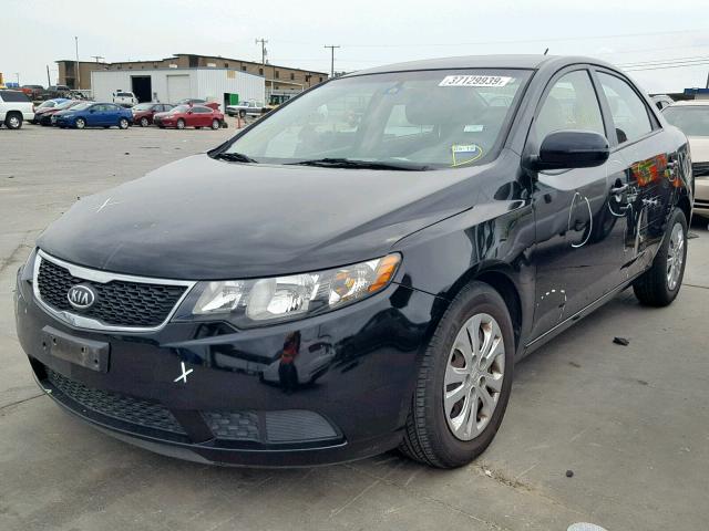 KNAFU4A25B5376220 - 2011 KIA FORTE EX BLACK photo 2