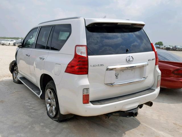 JTJBM7FX1A5003145 - 2010 LEXUS GX WHITE photo 3