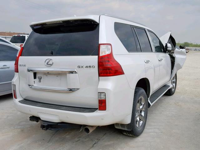 JTJBM7FX1A5003145 - 2010 LEXUS GX WHITE photo 4