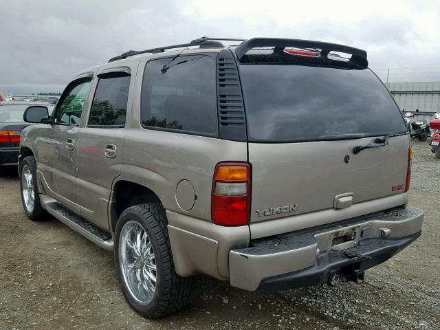 1GKEK63U51J233194 - 2001 GMC DENALI BEIGE photo 3