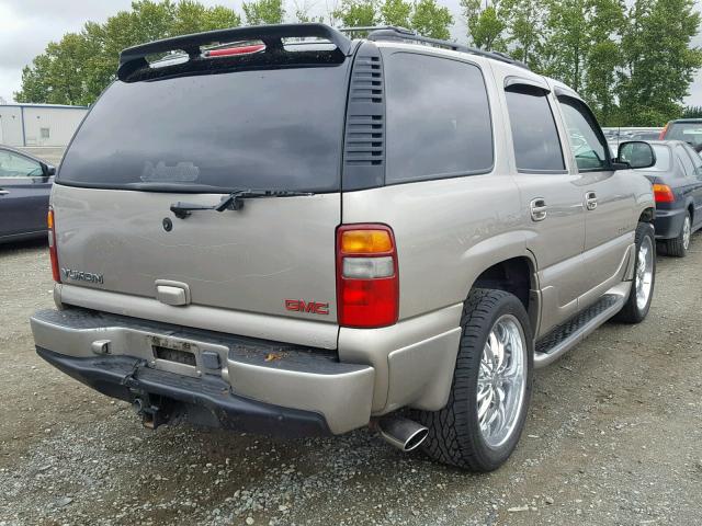 1GKEK63U51J233194 - 2001 GMC DENALI BEIGE photo 4