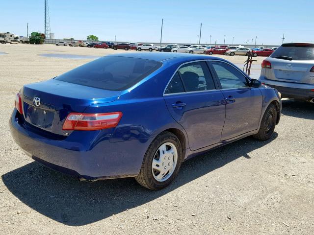 4T1BE46K17U137313 - 2007 TOYOTA CAMRY NEW BLUE photo 4