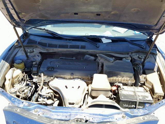 4T1BE46K17U137313 - 2007 TOYOTA CAMRY NEW BLUE photo 7